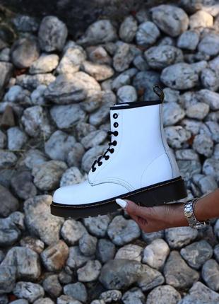 Черевики dr. martens 1460 white ботинки