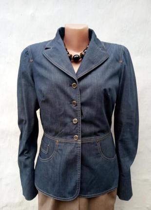 Стильний синій джинсовий жакет,піджак paule ka ♥️