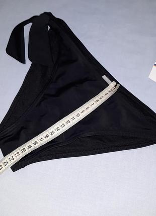 Низ от купальника женские плавки размер 44-46 / 12 черный бикини на завязках3 фото