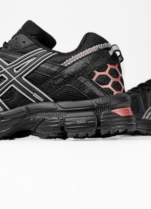 Кроссовки asics gel kahana 8 black/red (аксикс гель)9 фото