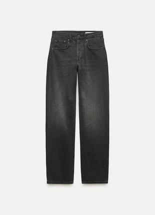 Базовые черно серые джинсы 38 размер zara оригинал с биркой