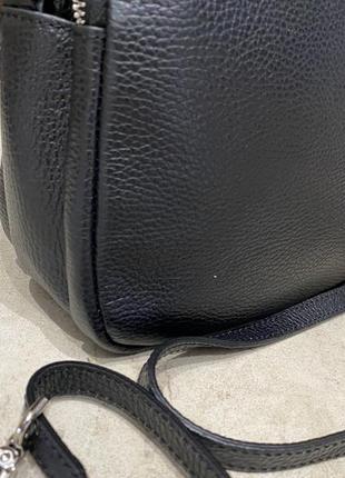 Кожаная сумка кроссбоди из кожи шкіряна жіноча сумка7 фото