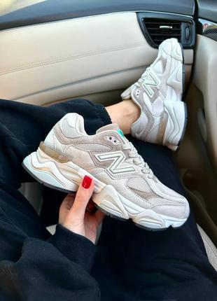 Кроссовки new balance 9060 beige (нев балансе)