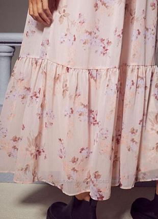 Красивое нежное длинное платье h&m р. м/38/103 фото