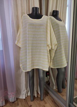 Роскошный котоново-вискозный блузон редкого размера