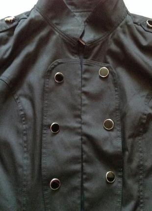 Черный укороченный пиджак3 фото