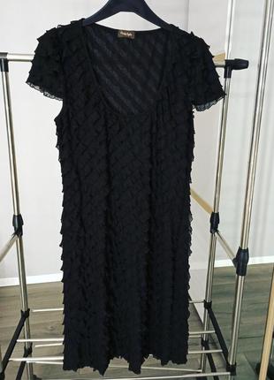 Черное короткое вечернее платье phase eight