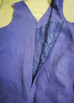 Льняное платье peacocks 7