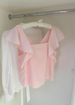 Хлопковая блузка zara, размер м