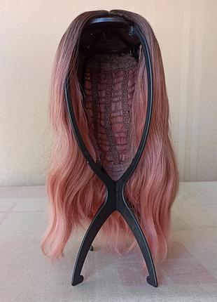 Новый розовый парик, короткая, без чешуйки, термостойкая, парик