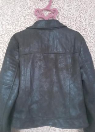 М'якесенька замшева курточка на дівчинку,вік 11-12 років6 фото