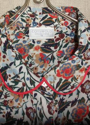 Яркая веселенькая свободная расслабленная  блузка блуза cotswold collections из вискозы3 фото