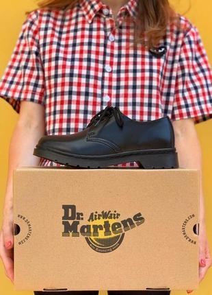 Туфли dr. martens 1461 mono black,❗скидка❗ кожаные черные туфли унисекс, мартинсы1 фото