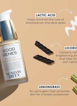 Антивікова сироватка від пігментації sunday riley good genes glycolic acid treatment8 фото