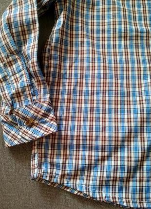 Рубашка swiss cross сша, синяя в клетку, тонкая – размер 5, мальчику на 5 лет4 фото