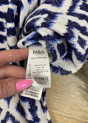 M&s дуууже гарна щільна льняна оверсайз рубашка5 фото