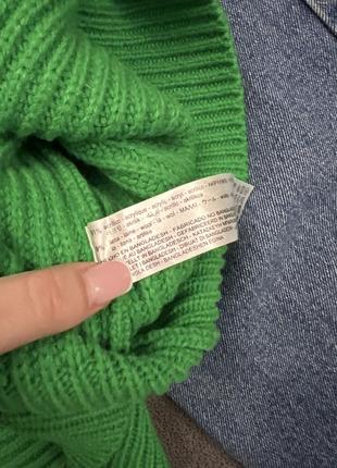 Яскравий жіночий зелений светр від zara8 фото
