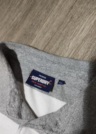 Мужская футболка / поло / superdry / мужская одежда / футболка с воротником / чоловічий одяг /2 фото