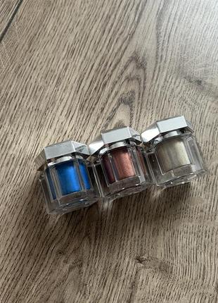 Набір розсипчастих глітерів fenty beauty avalanche all-over metallic powder set1 фото