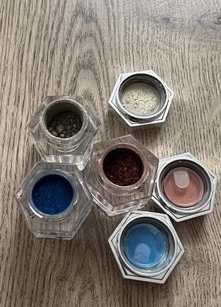 Набір розсипчастих глітерів fenty beauty avalanche all-over metallic powder set3 фото