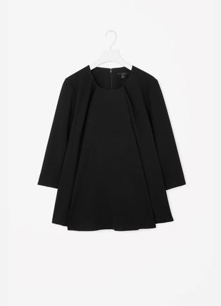 Модная бомбовая блузка черного цвета cos, 💯 оригинал, молниеносная отправка 🚀⚡3 фото