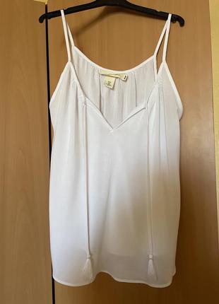 Новый белоснежный топ h&m