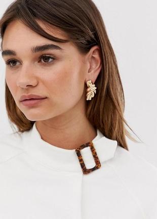 🍩☕️ интересные серьги-гвоздики "золотой узелок" от asos