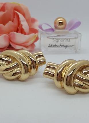 🍩☕️ интересные серьги-гвоздики "золотой узелок" от asos