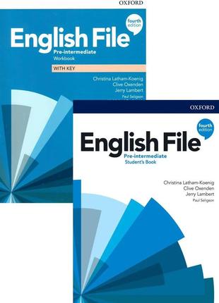 English file pre-intermediate комплект pupil's book + workbook (книга и рабочая тетрадь) 4-ed