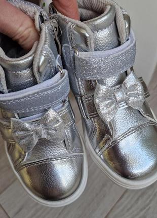 Неутеплені нарядні демі черевички хайтопи 14,5см1 фото