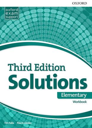 Solutions elementary workbook (рабочая тетрадь)