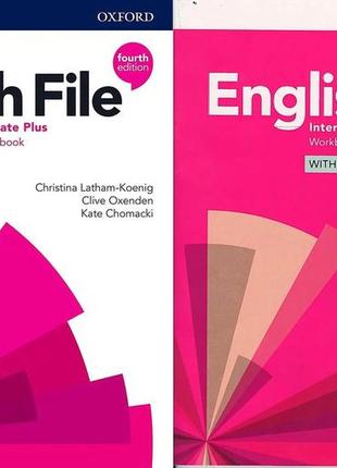 English file intermediate+ комплект pupil's book + workbook (книга и рабочая тетрадь) 4-ed