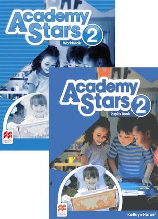Academy stars 2 комплект pupil's book + workbook (книга и рабочая тетрадь)1 фото