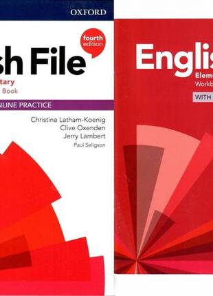 English file elementary комплект pupil's book + workbook (книга и рабочая тетрадь) 4-ed
