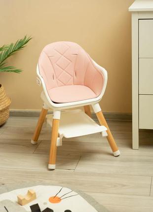 Детский стульчик для кормления caretero bravo pink | стульчик для кормления ребёнка9 фото