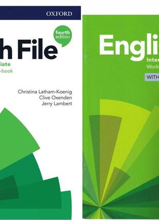 English file intermediate комплект pupil's book + workbook (книга и рабочая тетрадь) 4-ed