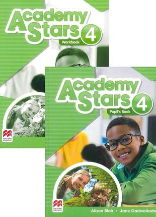 Academy stars 4 комплект pupil's book + workbook (книга і робочий зошит)