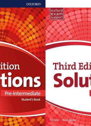Solutions pre-intermediate комплект student's book + workbook (книга и рабочая тетрадь) 3rd