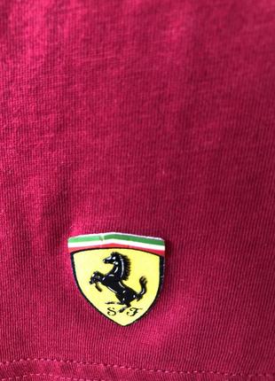 Футболка красная puma ferrari майка топ7 фото