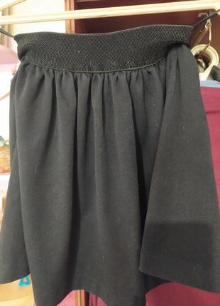 Школьная теплая юбка рост 140 черный2 фото