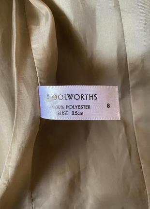 Жіночий вінтажний приталений піджак woolworth нюанс7 фото