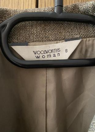 Жіночий вінтажний піджак woolworth нюанс9 фото