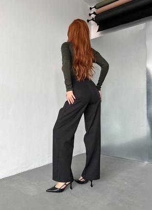 Трендові класичні штани кльош на липучці2 фото