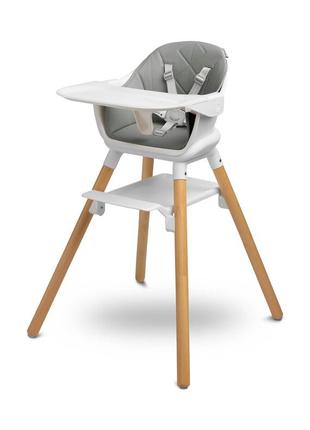 Детский стульчик для кормления caretero bravo grey | стульчик для кормленя ребёнка2 фото