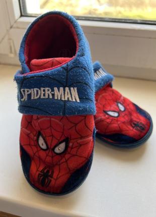 Тапочки тапки змінне взуття з підсвіткою spider man4 фото
