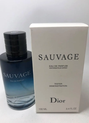 Тестер мужской dior sauvage  (диор саваж) 100 мл1 фото