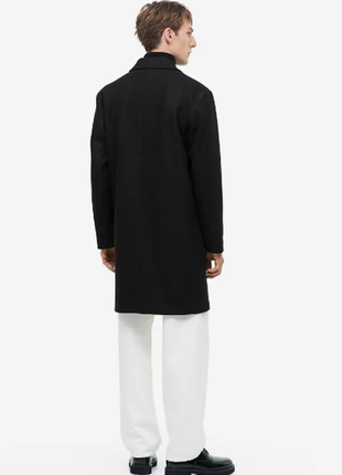 Стильне чоловіче демісезонне пальто від h&m, розмір м2 фото