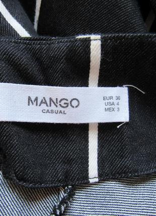 Коротка спідниця в асиметричну смужку від mango3 фото