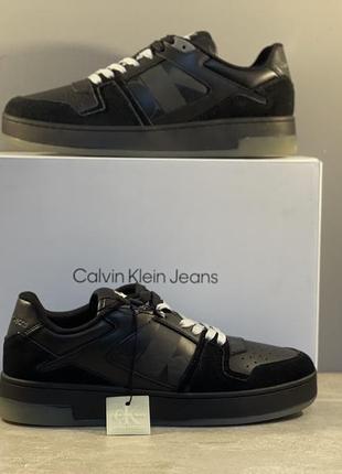 Кросівки calvin klein jeans basket cupsole low lth nbs lum колір чорний ym0ym008693 фото