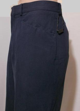 Новые брюки чинос темно-синие лен-вискоза adolfo dominguez 48р3 фото